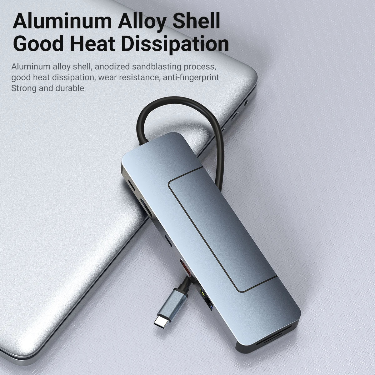 NovaGrid™ CommandHub 8-in-1 Pro with M.2 SSD Enclosure