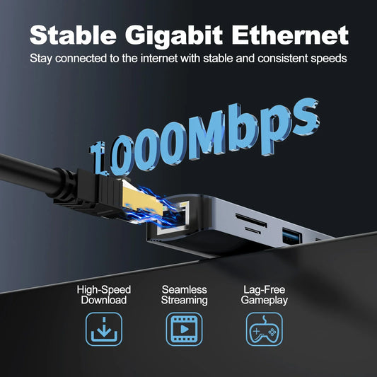 NovaGrid™ CommandHub 4K 8-in-1 USB-C Hub